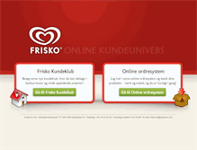Tablet Screenshot of online.frisko.dk